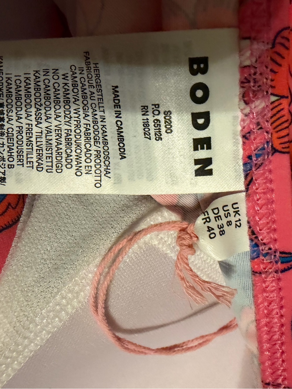 Boden NWT Levanzo Halter Tankini Top in size US 8 - Picture 3 of 6